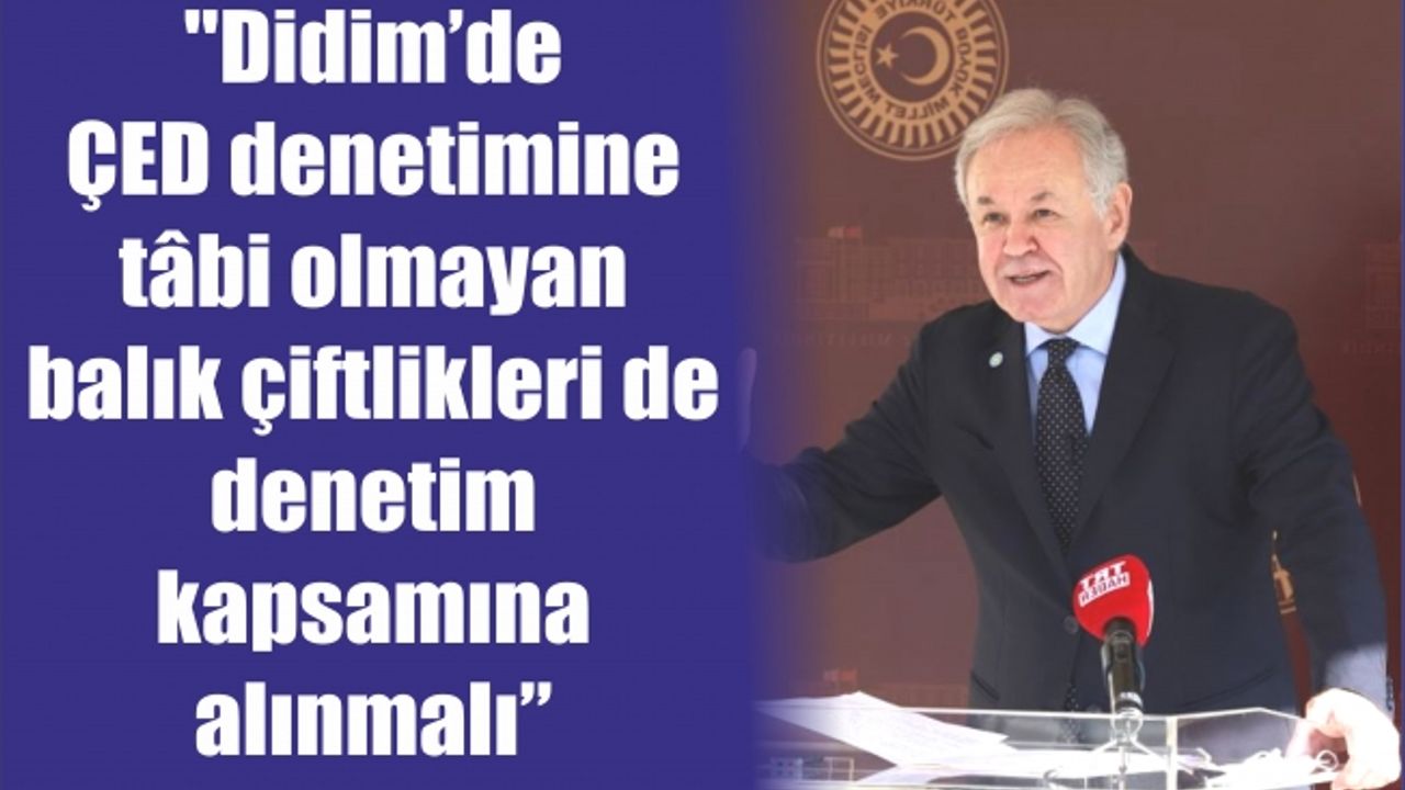 İYİ Partili Sezgin, Aydın’daki ruhsatsız balık çiftliklerini Çevre Bakanı’na sordu