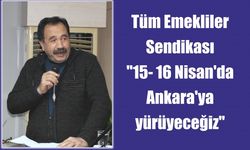 Tüm Emekliler Sendikası, “15- 16 Nisan'da Ankara'ya yürüyeceğiz”