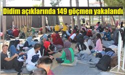 Didim açıklarında 149 göçmen yakalandı