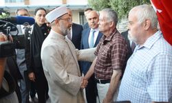 Diyanet İşleri Başkanı Erbaş, Eygi ailesini ziyaret etti