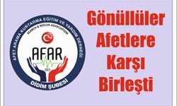 Gönüllüler Afetlere Karşı Birleşti: