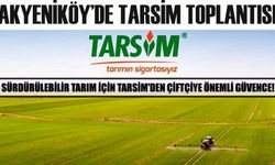 AKYENİKÖY’DE TARSİM TOPLANTISI