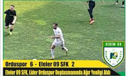 Efe­ler 09 SFK, Lider Or­dus­por Dep­las­ma­nın­da Ağır Ye­nil­gi Aldı