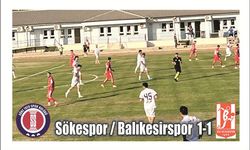 Söke 1970 Spor, Ba­lı­ke­sirs­por’la be­ra­be­re kaldı: 1-1