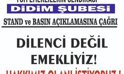 DİLENCİ DEĞİL EMEKLİYİZ!