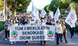 Didim’de Emeklilerden Bütçe ve Hak Talepleri İçin Yürüyüş