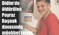 Didim’de öldürülen Poyraz Başnak davasında müebbet talebi