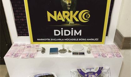 DİDİM’DE UYUŞ­TU­RU­CU OPE­RAS­YO­NU: 1 KİLO 152 GRAM ESRAR ELE GEÇİRİLDİ
