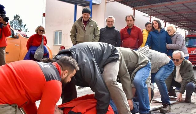 Didim’de Arama Kurtarma Eğitimi Devam Ediyor