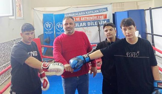 Didim’in Şam­pi­yon Bok­sör­le­ri Tür­ki­ye Şam­pi­yo­na­sı Yo­lun­da