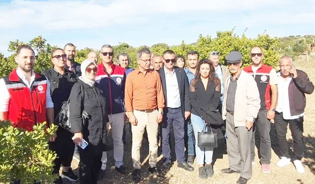 Sakız Ağacı Üre­ti­mi­nin Yay­gın­laş­tı­rıl­ma­sı Pro­je­si Kap­sa­mın­da Tek­nik Gezi Dü­zen­len­di