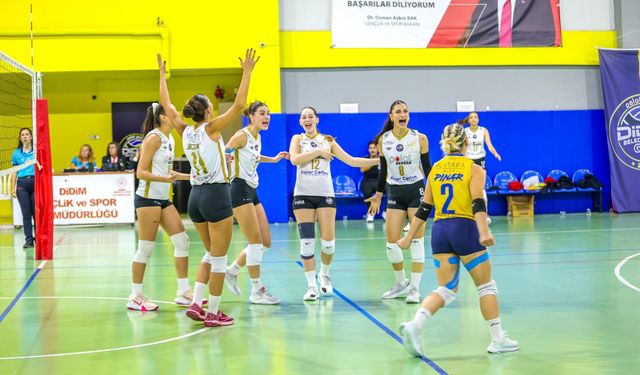 POLAT GROUP DİDİM BELEDİYES­POR KADIN VO­LEY­BOL TA­KI­MI GALİBİYET SERİSİNİ SÜR­DÜR­DÜ