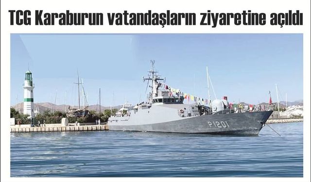 TCG Karaburun vatandaşların ziyaretine açıldı