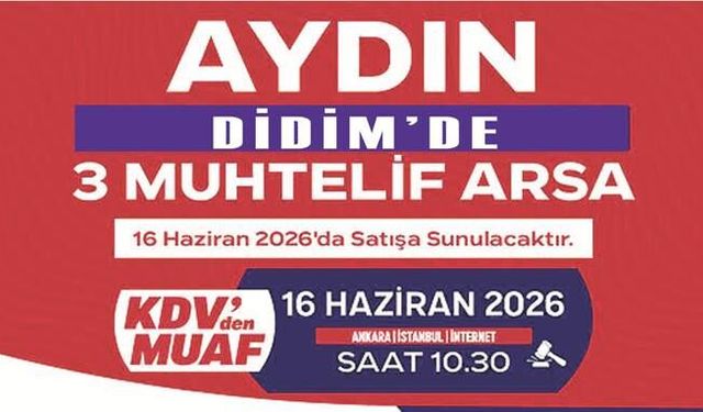 Didim’de Dev Tu­rizm Ar­sa­sı Sa­tı­şa Çı­kı­yor:  Mu­ham­men Bedel 1 Mil­yar 630 Mil­yon TL