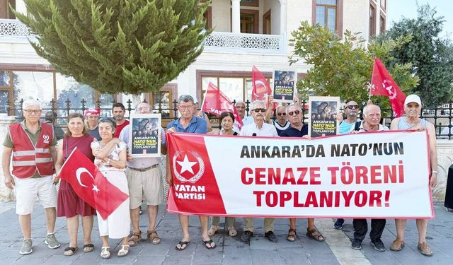 Didim'de Vatan Par­ti­si'nden NATO Zir­ve­si Ön­ce­si Açık­la­ma