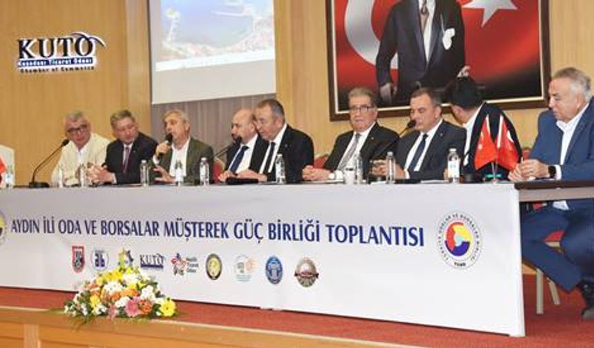 Ay­dın'da İş Dünyası Bir Aradaydı: 9 Oda Borsa Toplantısı Gerçekleşti