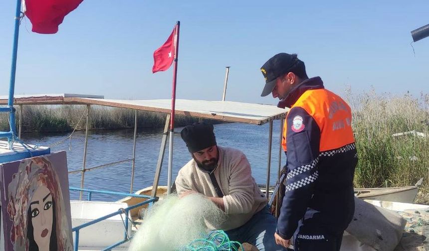 Bafa Gölünde Denetlemeler devam ediyor