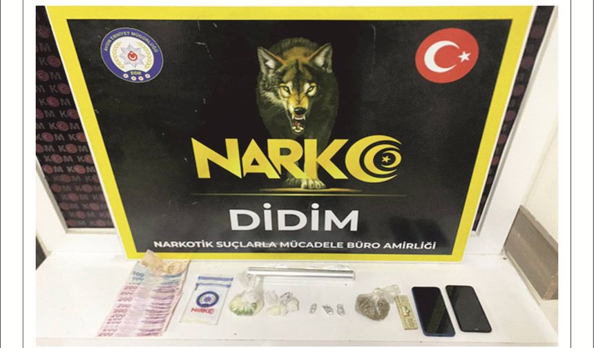 Didim’de Nar­ko­tik Ope­ras­yo­nu: İki Şüp­he­li Ya­ka­lan­dı, Biri Tu­tuk­lan­dı