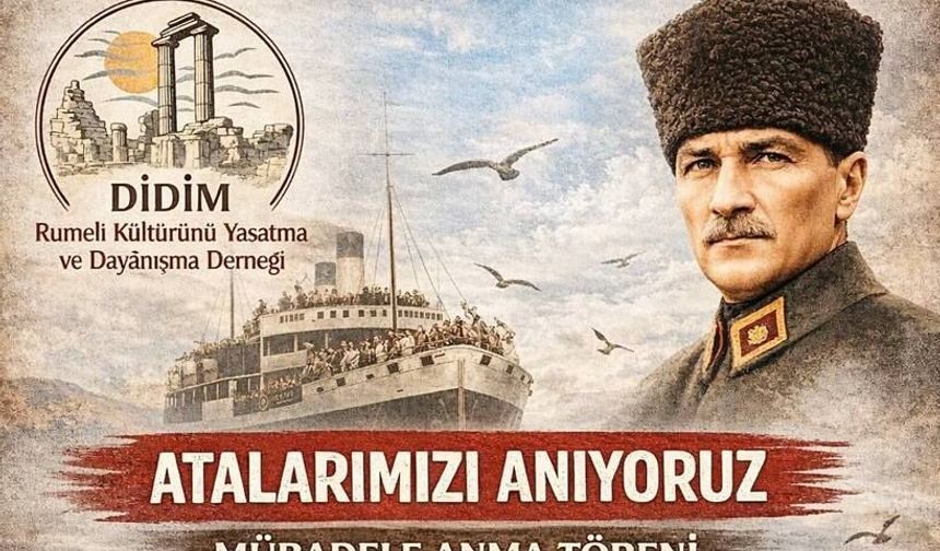 Didim’de Mü­ba­de­le Anma Tö­re­ni, Ata­lar Saygı ve Min­net­le Anı­la­cak