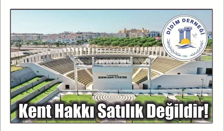 Kent Hakkı Sa­tı­lık De­ğil­dir!