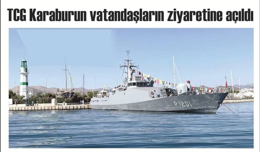 TCG Karaburun vatandaşların ziyaretine açıldı