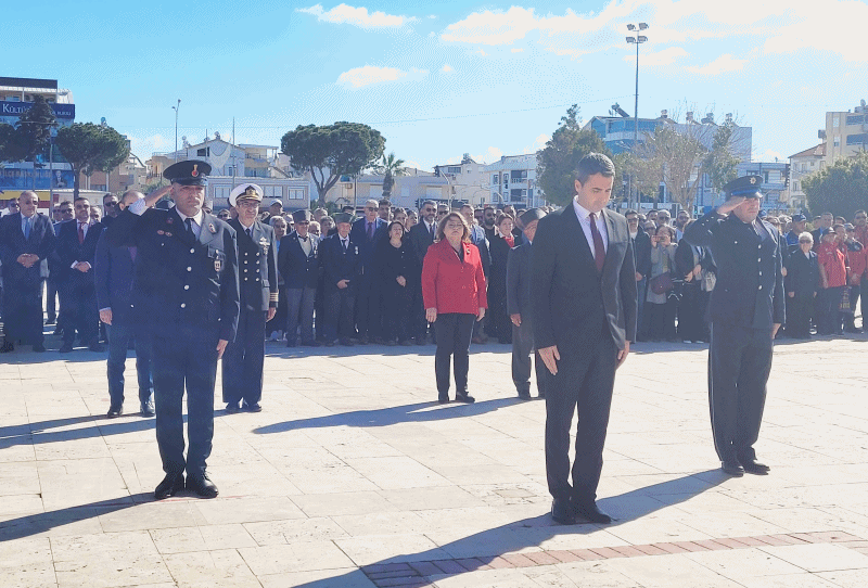 Didim’de Çanakkale Zaferi’nin 110. Yılında Çelenk Sunma Töreni Düzenlendi